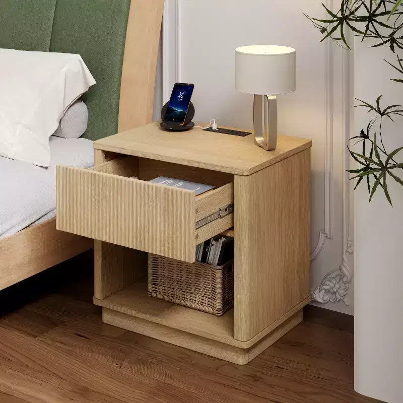 Table de chevet avec prise et port USB