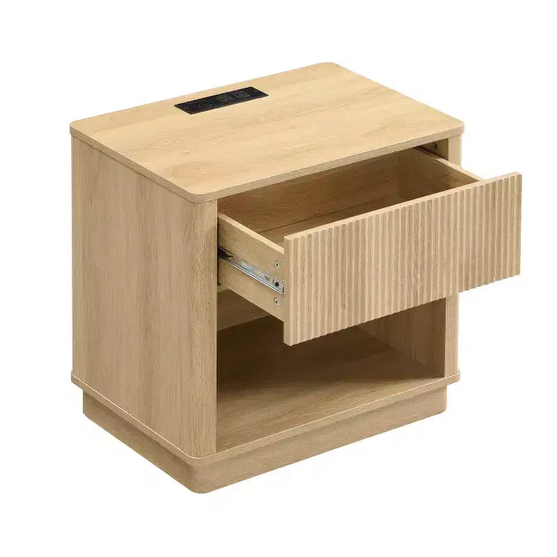 Table de chevet avec prise et port USB