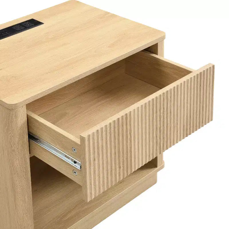 Table de chevet avec prise et port USB