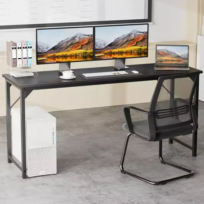Bureau d'ordinateur - Bureau d'angle renforcé en forme de X pour bureau à domicile