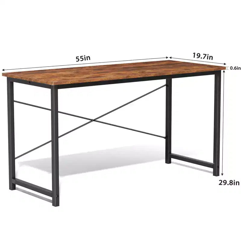 Bureau d'ordinateur - Bureau d'angle renforcé en forme de X pour bureau à domicile