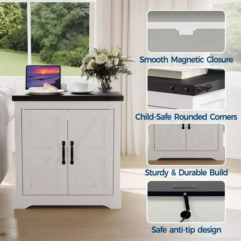 Table d'appoint de style fermier