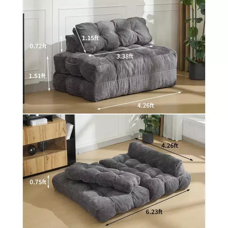 Fauteuil convertible 3-en-1 pliant et portable