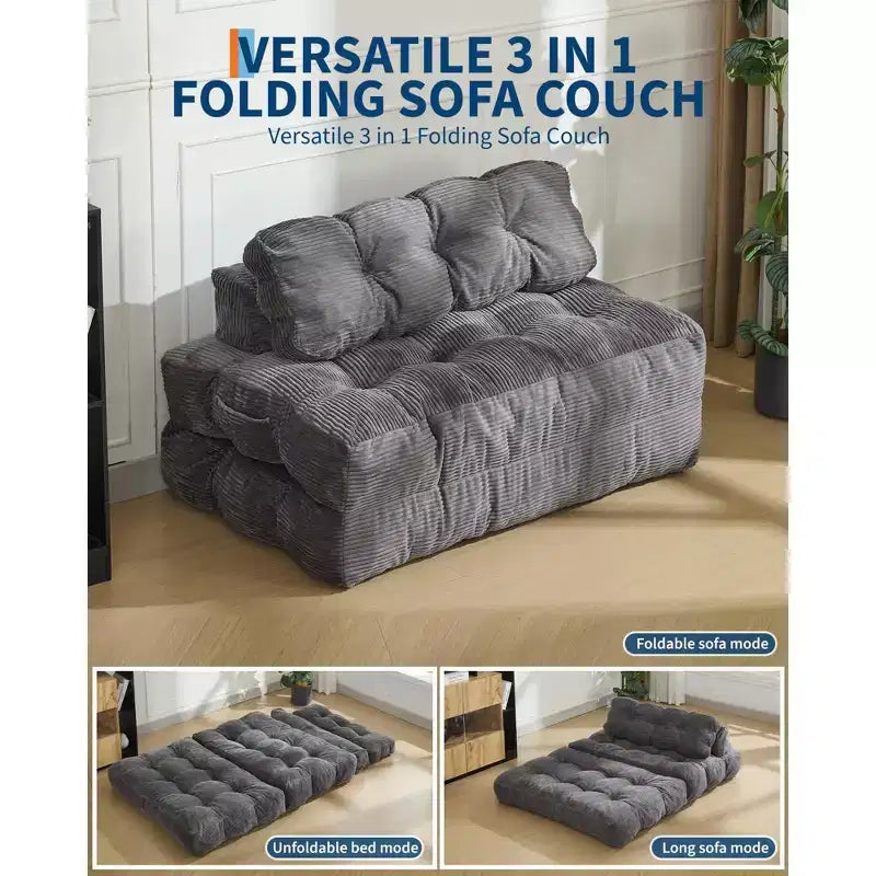 Fauteuil convertible 3-en-1 pliant et portable
