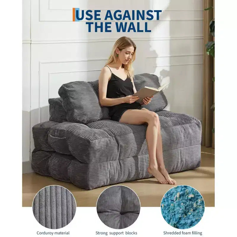 Fauteuil convertible 3-en-1 pliant et portable