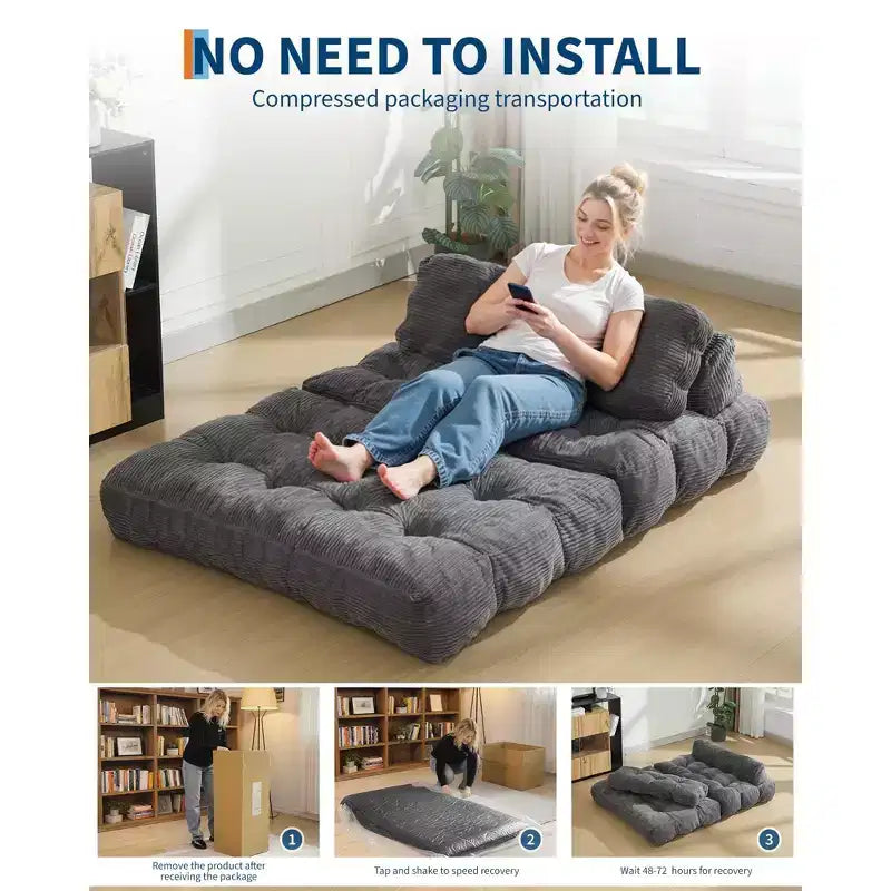 Fauteuil convertible 3-en-1 pliant et portable