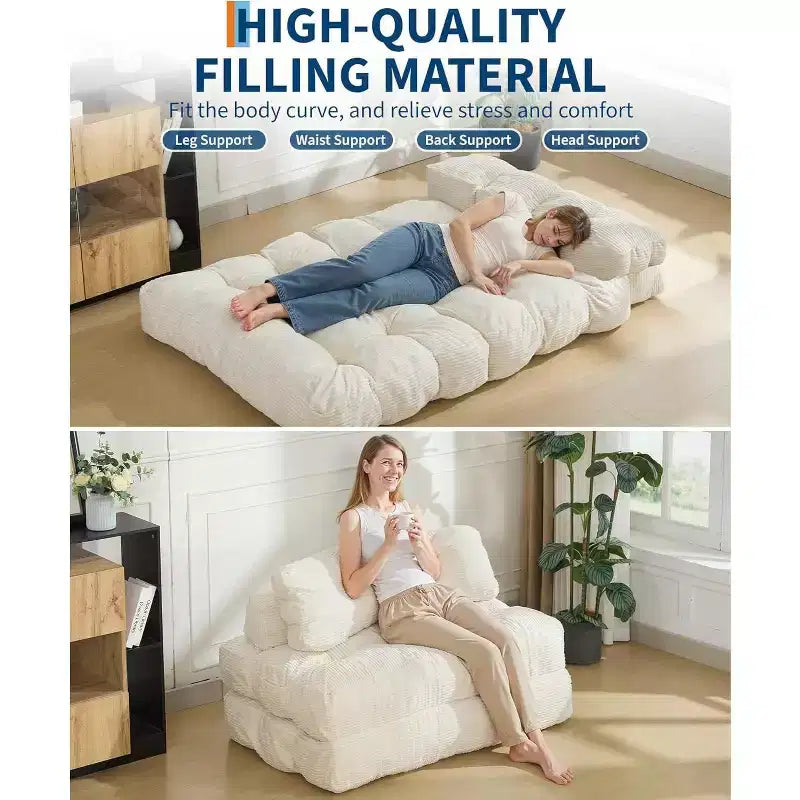 Fauteuil convertible 3-en-1 pliant et portable