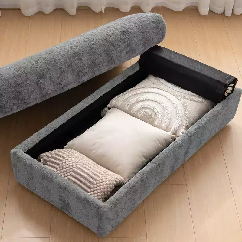 Fauteuil inclinable extra large avec coussins et pouf de rangement