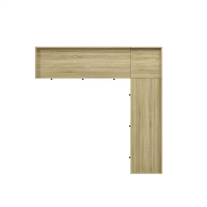 Banc d'angle de rangement avec meuble de rangement à couvercle rabattable