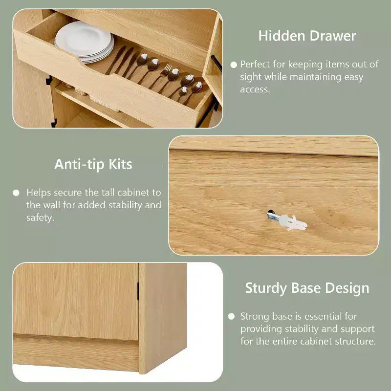 Meuble de rangement de cuisine moderne et minimaliste