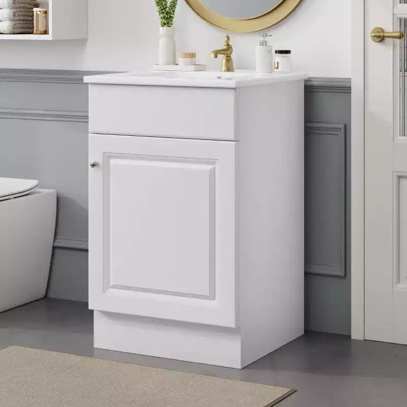 Meuble-lavabo, meuble-lavabo autoportant à vasque unique