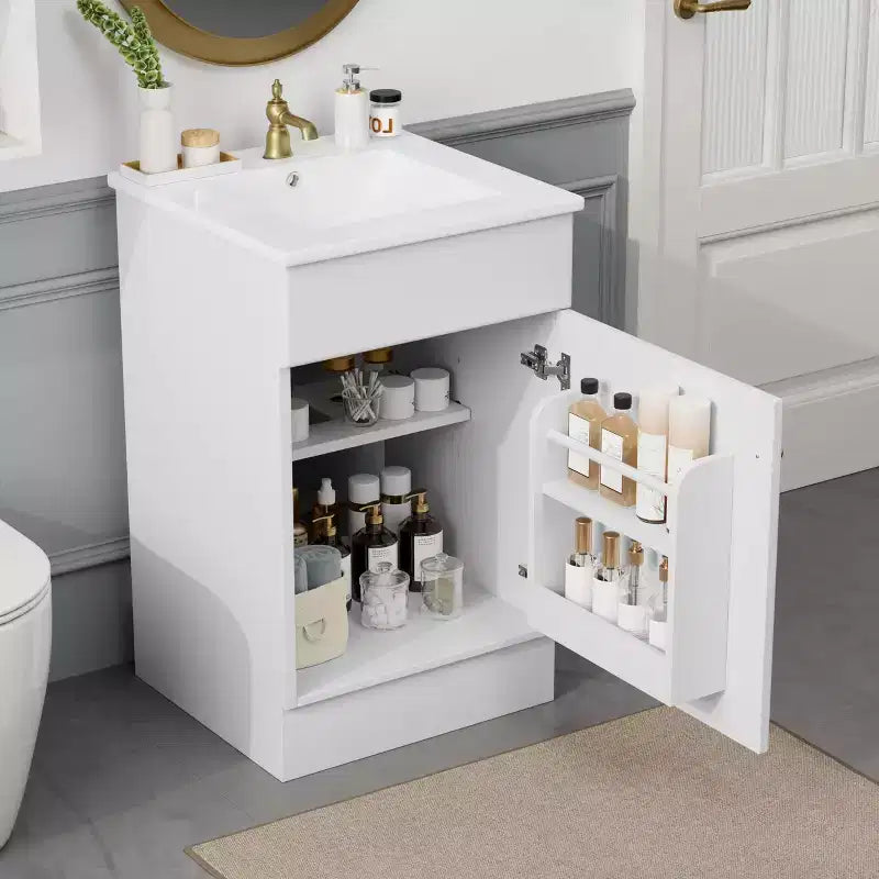 Meuble-lavabo, meuble-lavabo autoportant à vasque unique