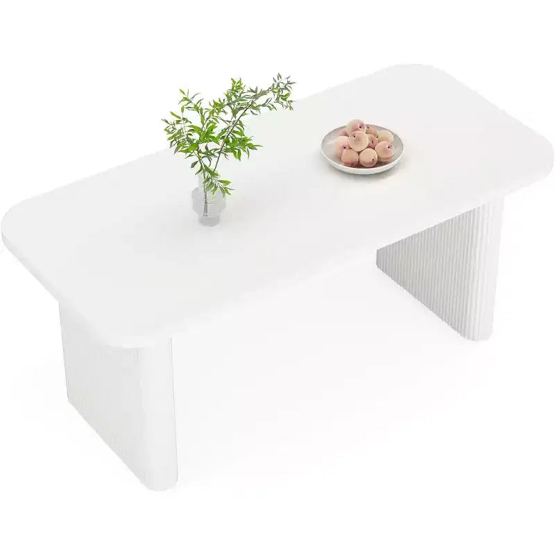 Table à manger moderne pour six personnes, table de cuisine en bois de 157,5 cm