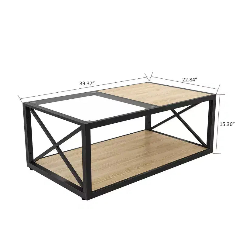 Table basse de style industriel moderne