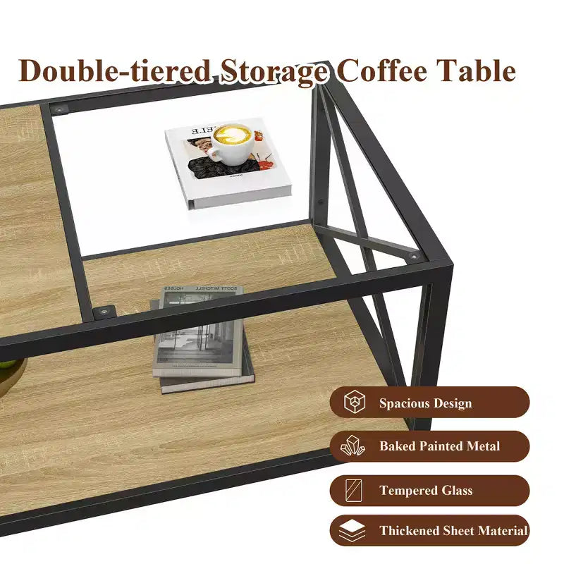 Table basse de style industriel moderne