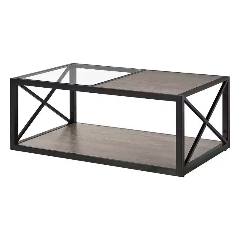 Table basse de style industriel moderne