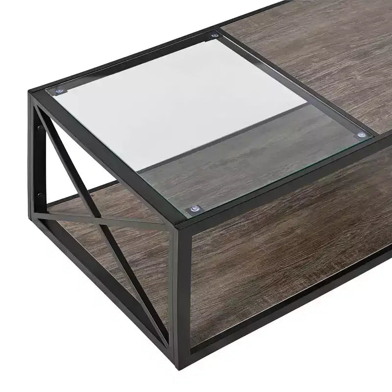 Table basse de style industriel moderne