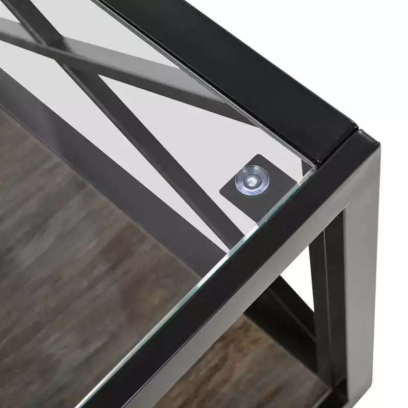 Table basse de style industriel moderne