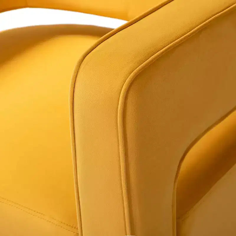 Fauteuil baquet pivotant en velours, fauteuil décoratif de salon