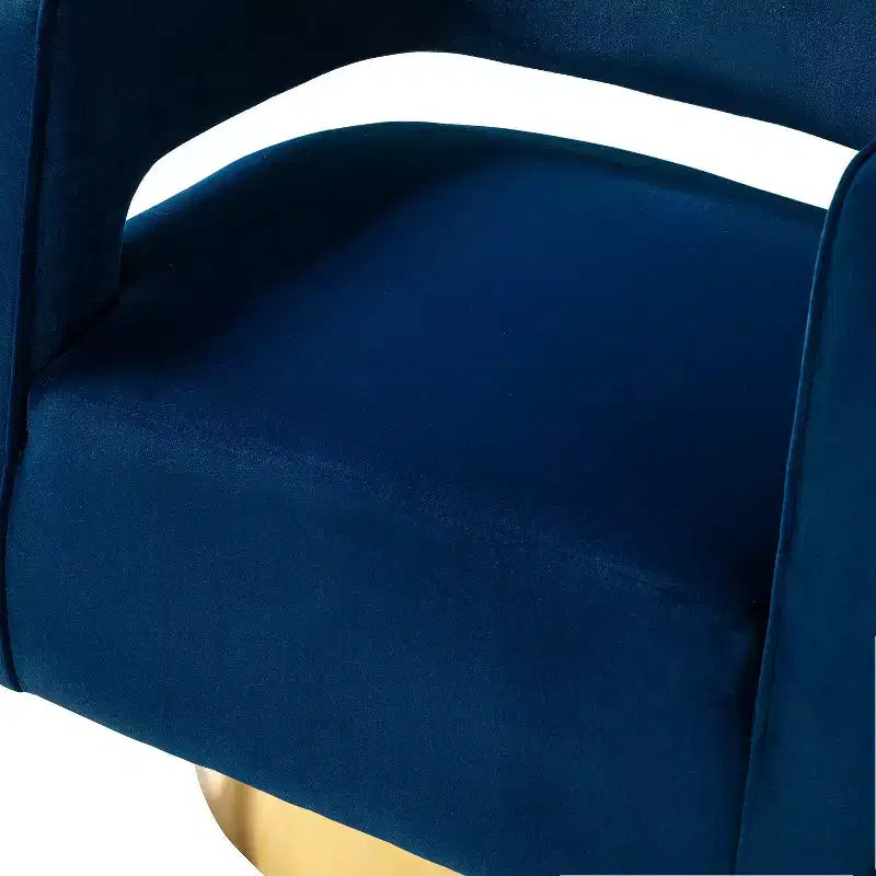 Fauteuil baquet pivotant en velours, fauteuil décoratif de salon