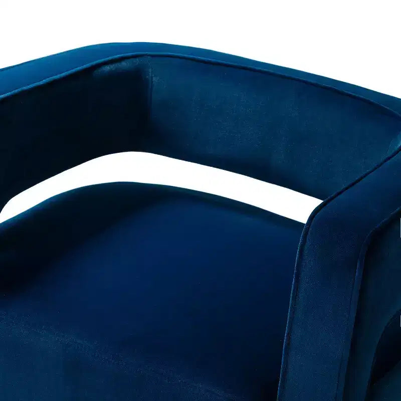 Fauteuil baquet pivotant en velours, fauteuil décoratif de salon