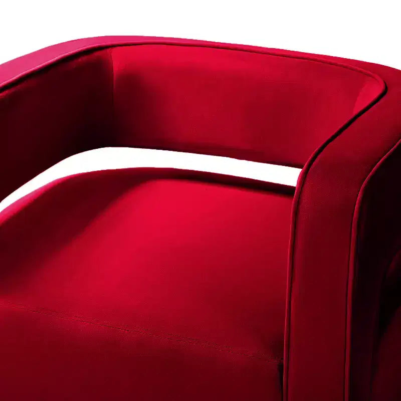 Fauteuil baquet pivotant en velours, fauteuil décoratif de salon