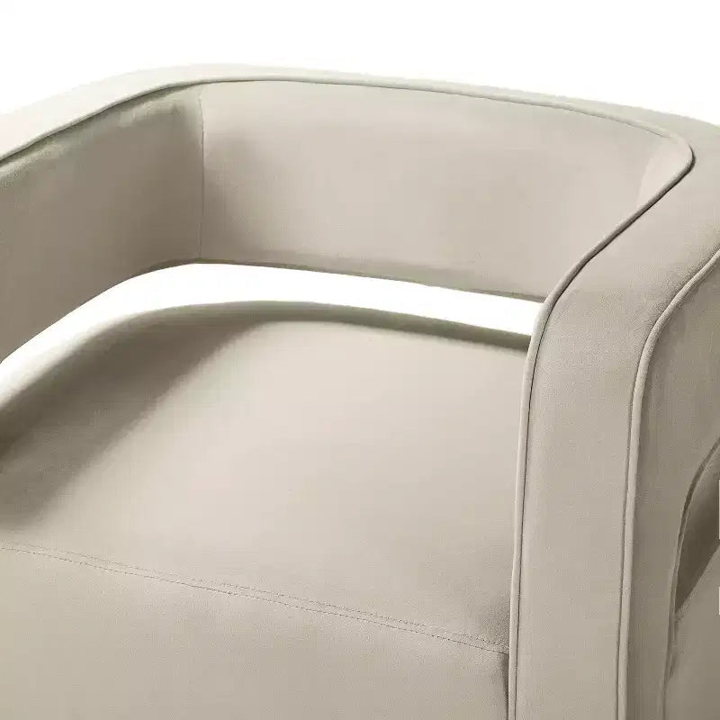 Fauteuil baquet pivotant en velours, fauteuil décoratif de salon