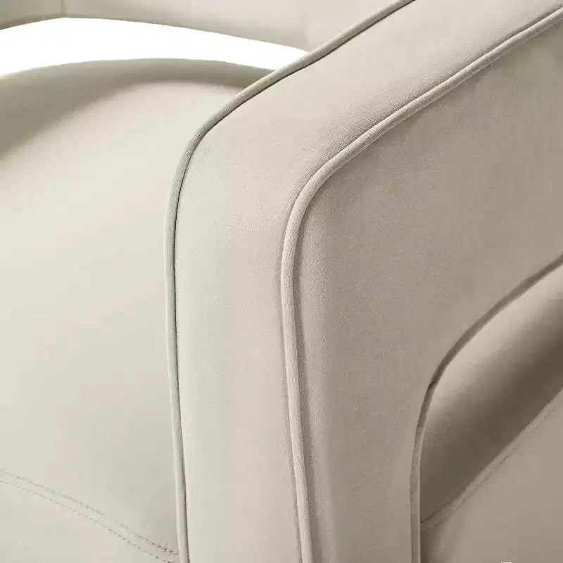 Fauteuil baquet pivotant en velours, fauteuil décoratif de salon