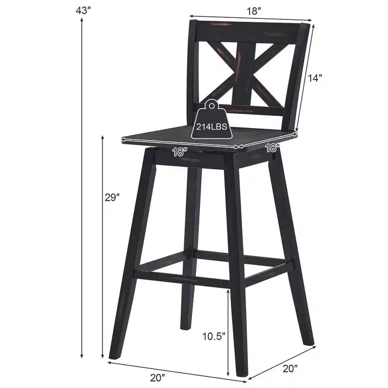 Tabourets de bar, chaises de bar pivotantes