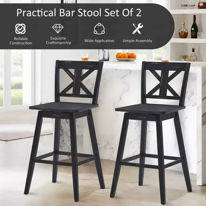 Tabourets de bar, chaises de bar pivotantes