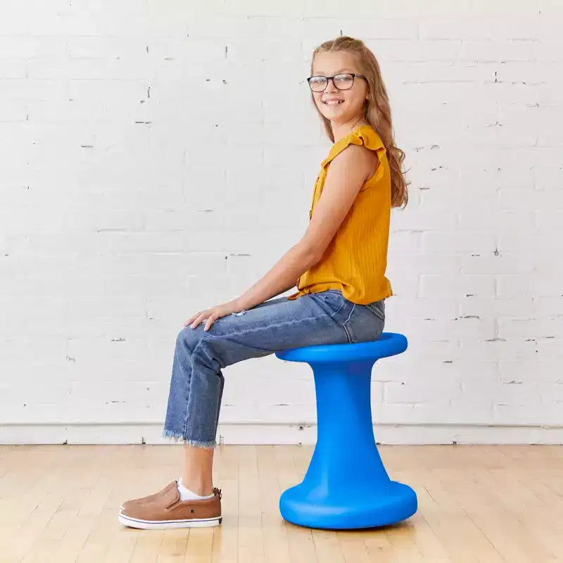 Tabouret à bascule pivotant, hauteur d'assise 45 cm, mobilier de classe