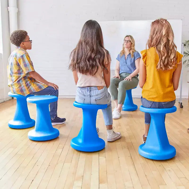 Tabouret à bascule pivotant, hauteur d'assise 45 cm, mobilier de classe