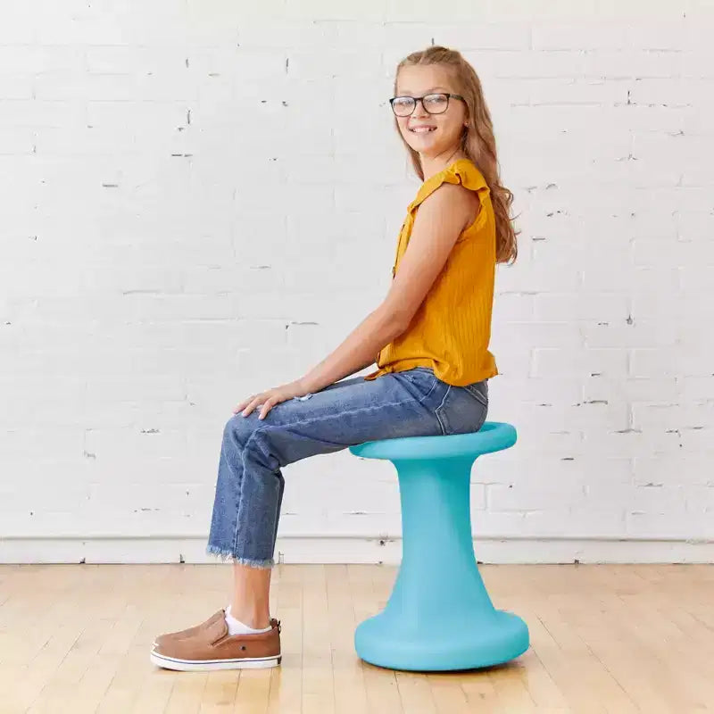 Tabouret à bascule pivotant, hauteur d'assise 45 cm, mobilier de classe