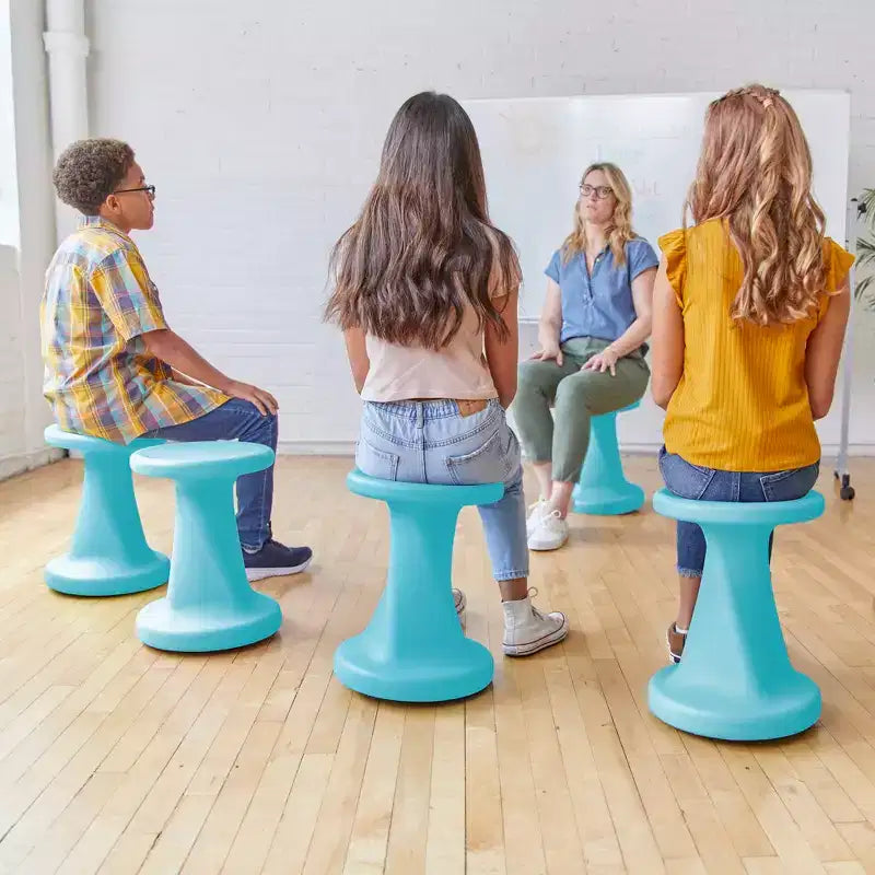 Tabouret à bascule pivotant, hauteur d'assise 45 cm, mobilier de classe