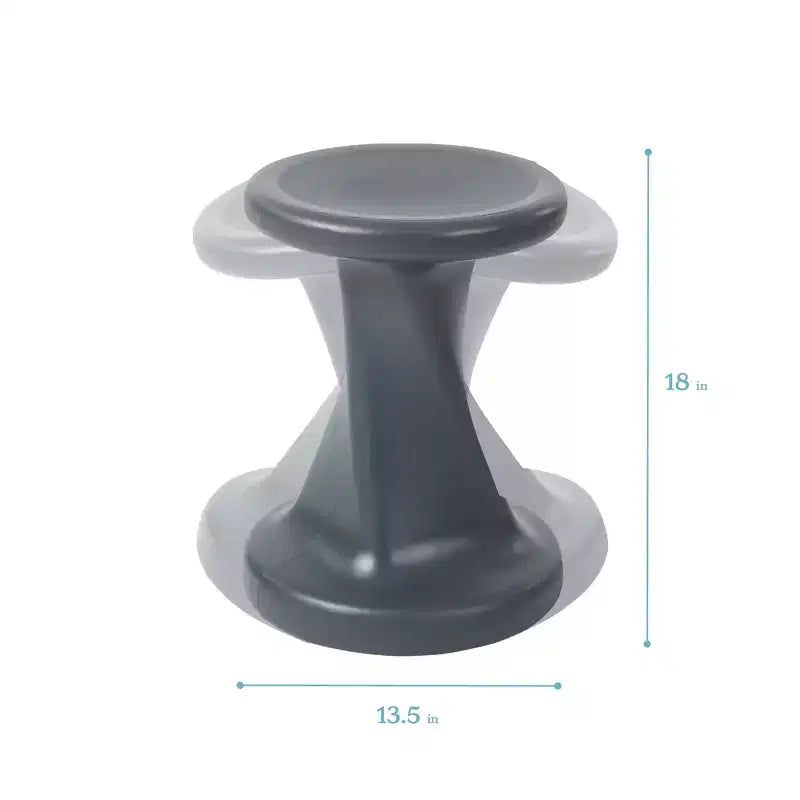 Tabouret à bascule pivotant, hauteur d'assise 45 cm, mobilier de classe