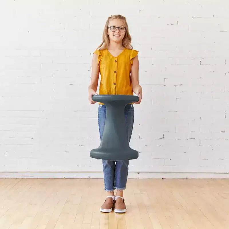 Tabouret à bascule pivotant, hauteur d'assise 45 cm, mobilier de classe