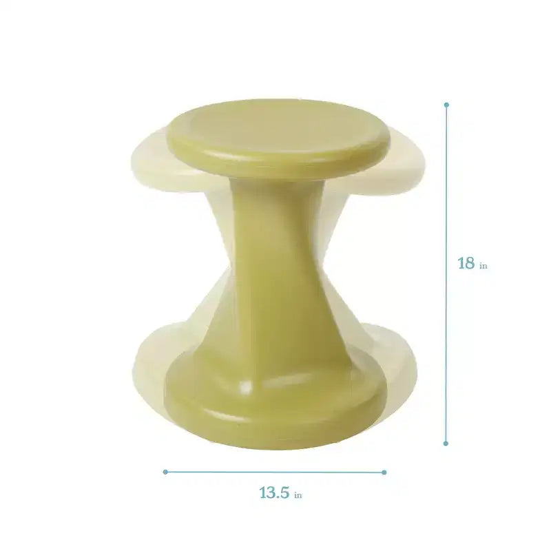 Tabouret à bascule pivotant, hauteur d'assise 45 cm, mobilier de classe