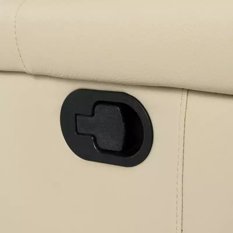 Fauteuil inclinable/à bascule pivotant en cuir véritable