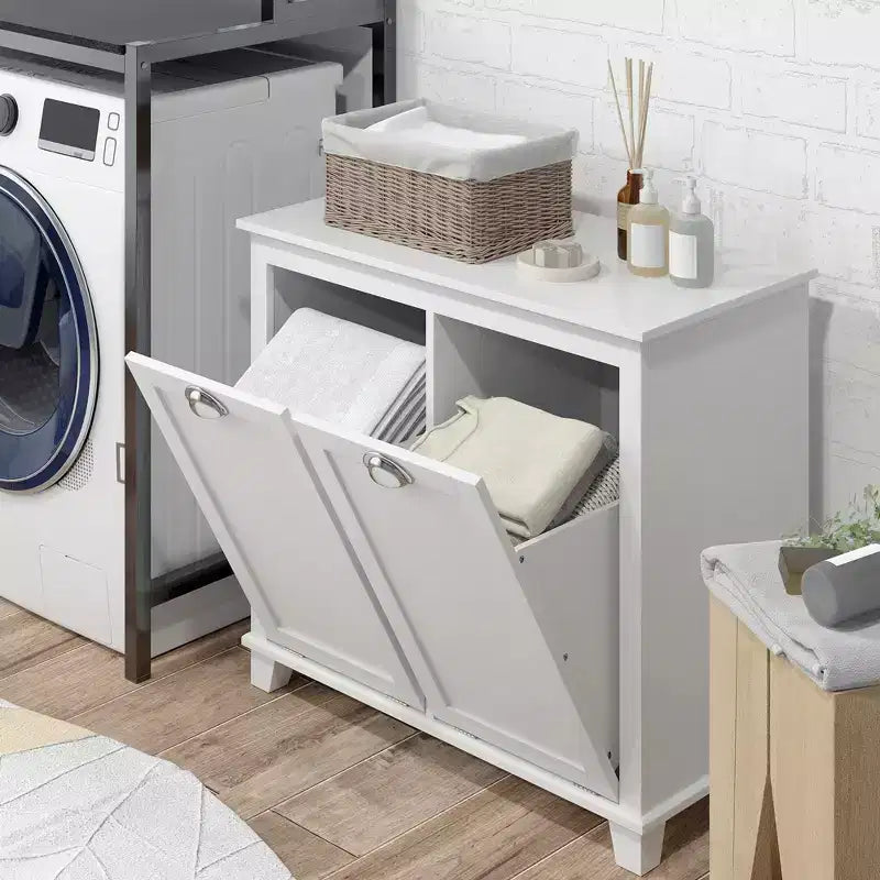 Meuble de tri de vêtements incliné, organiseur de rangement de salle de bain