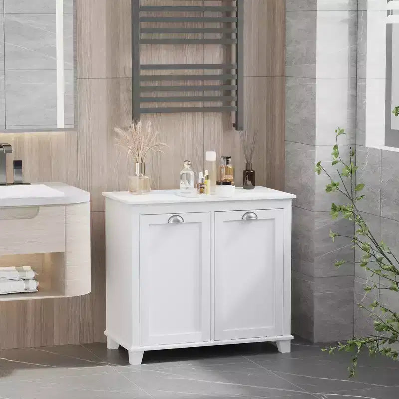 Meuble de tri de vêtements incliné, organiseur de rangement de salle de bain