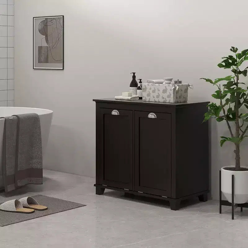 Meuble de tri de vêtements incliné, organiseur de rangement de salle de bain