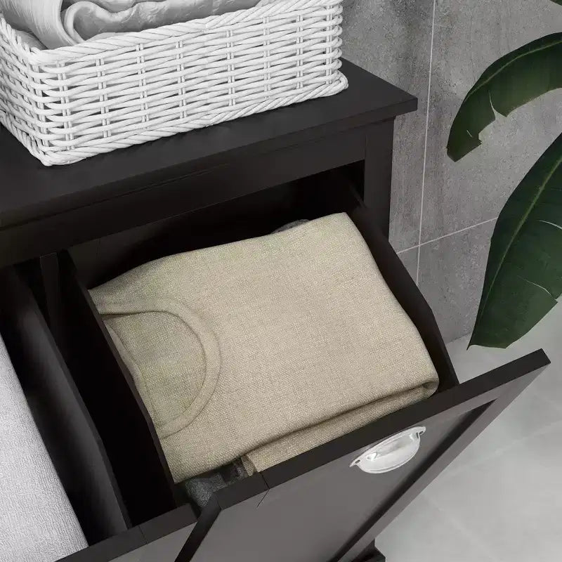 Meuble de tri de vêtements incliné, organiseur de rangement de salle de bain