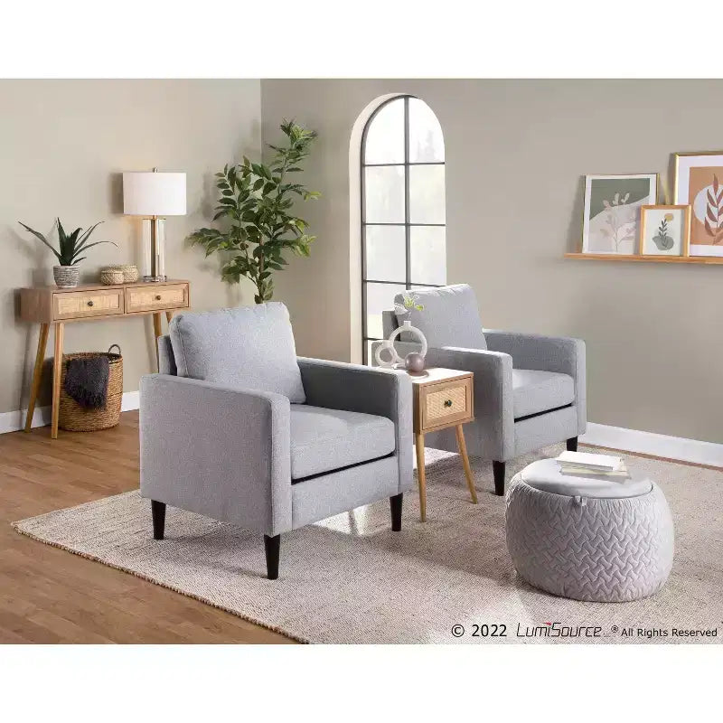 Fauteuil Polyester/Bois