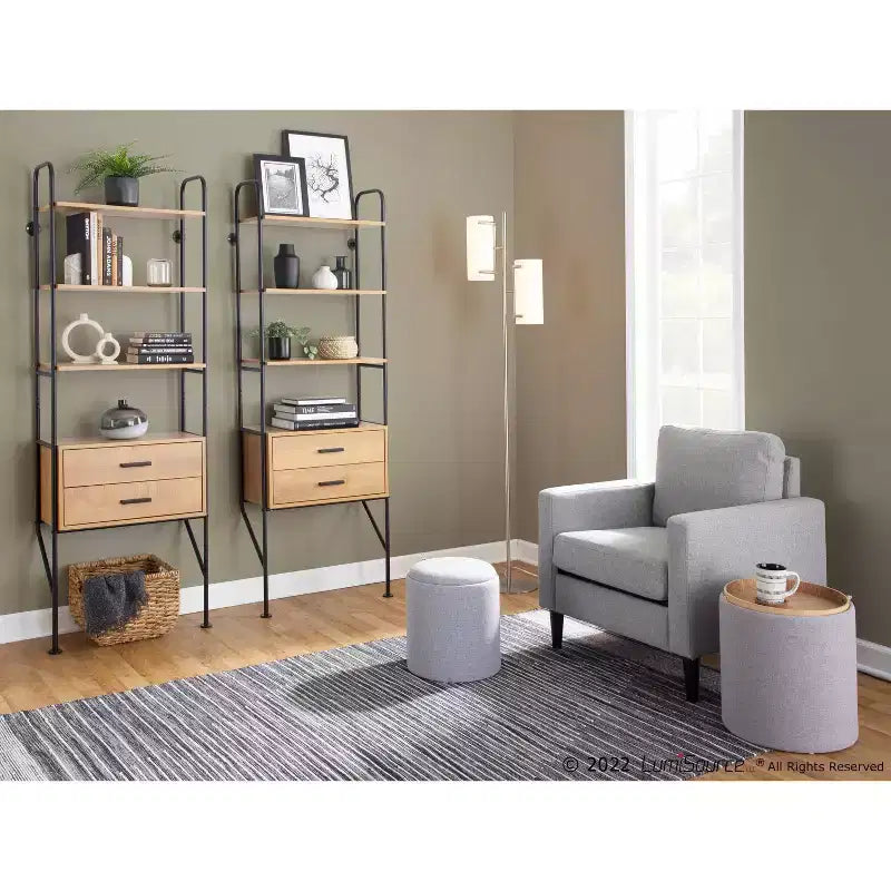 Fauteuil Polyester/Bois